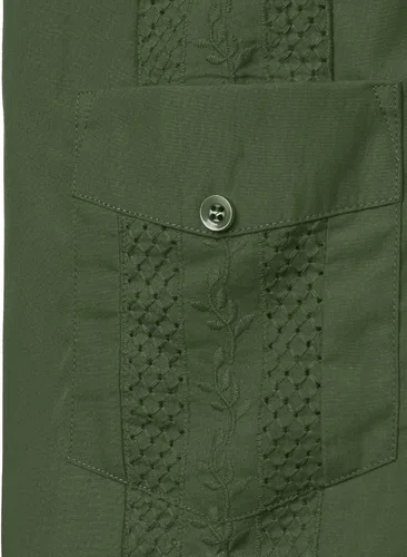 Vista 4 de VATPAVE - Camisas de manga corta con botones estilo guayabera cubana para hombre