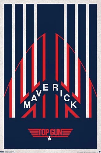 Vista 9 de Trends International Top Gun - Póster de pared de casco Maverick, 14.725 x 22.375 pulgadas, versión enmarcada de madera de granero