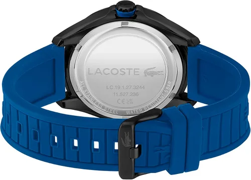 Vista 3 de Lacoste Reloj de cuarzo de acero inoxidable para hombre con correa de silicona