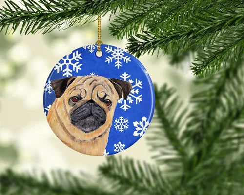 Vista 273 de Caroline's Treasures Cavalier Spaniel - Adorno de cerámica para colgar en el árbol de Navidad, para el hogar, Navidad, fiestas, regalo, 3 pulgadas