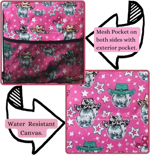 Vista 307 de NGIL Bolsa de comestibles reutilizable extra grande plegable de gran tamaño para comestibles, almacenamiento, picnic, playa, Estampado