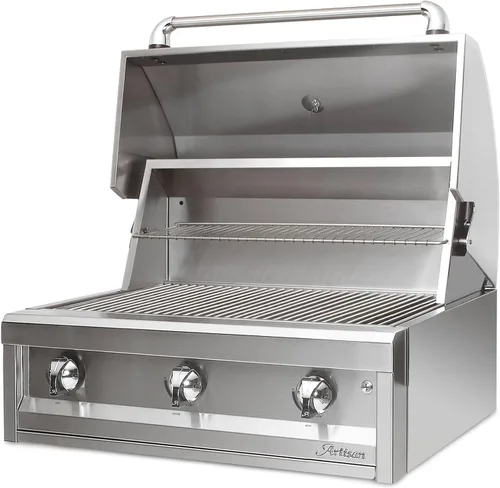 Vista 2 de Artisan American Eagle Series - Parrilla de gas integrada de 32 pulgadas, gas natural (AAEP-32-NG)