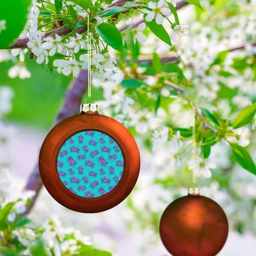 Vista 204 de Boobs Funny Shatterproof Matte Christmas Balls for Tree Wreath Home Decor 1PCS