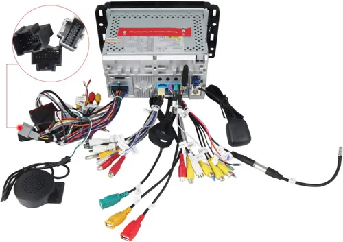Vista 5 de Android 10.0 Radio de coche 7 pulgadas doble DIN pantalla táctil reproductor de DVD para GMC Chevy Silverado 1500 2012 en Dash Navigation Quad Core