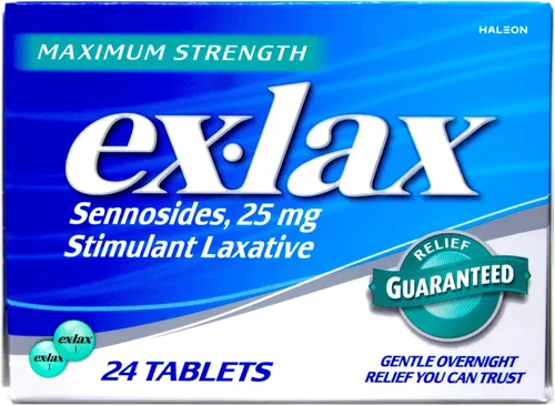 Vista 2 de Ex-Lax Pastillas de máxima fuerza 24 cada uno (paquete de 4)