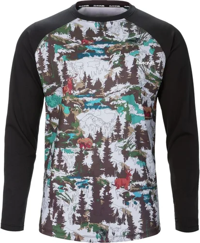 Vista 41 de Dakine Men's Thrillium Long Sleeve Bike Jersey – Breathable MTB Jersey Performance Fabric Equipo Aggy Negro