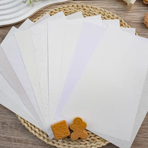 Vista 12 de 30 sheets Textured art Paper Assorted Set 5.8x8.3 Inch A5 mixed Special Craft Paper for Scrapbooking Junk Journaling Supplies dialy Plan gift Card