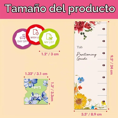 Vista 3 de 105 PIEZAS Etiqueta de Calendario Mensual Laminada - 48 Meses, 22 Temas, 35 en Blanco, 80 Pegatinas de Planificación con Guía de Alineación
