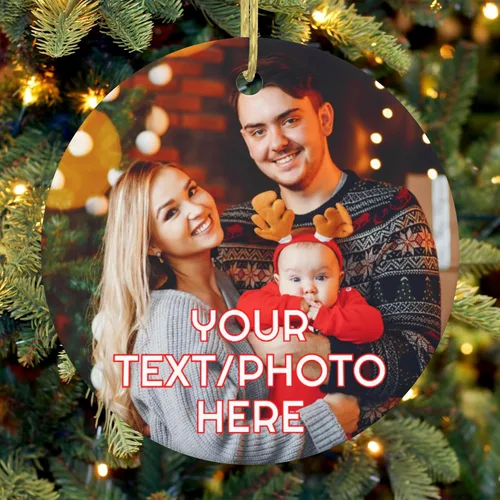 Vista 22 de Adorno personalizado para la primera Navidad del bebé, adornos de Navidad con foto personalizada 2023 con imagen y nombre, regalos personalizados