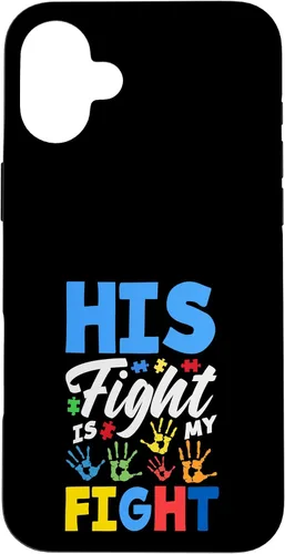 Vista 13 de His Fight is My Fight Autism Awareness Case for iPhone Air