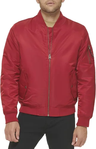 Vista 17 de Levi's MA-1 Flight chamarra satinada sin relleno para hombre