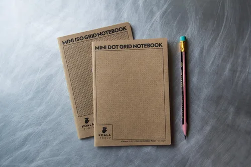 Vista 11 de KOALA TOOLS Mini cuaderno de papel cuadriculado 5" x 7", 60 pp. - Juego de cuadernos de campo cuadriculado, cuadrícula y gráficos - Para uso