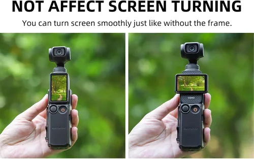 Vista 4 de Pocket3 Adaptador de extensión para DJI Osmo Pocket 3 Accesorios de manija de cámara Cold Shoe Expansion Mount Frame Mic Luz LED Trípode Correa