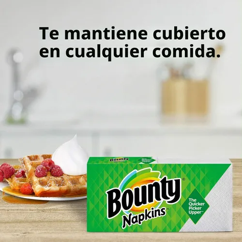 Vista 5 de Servilletas de papel Bounty Quilted, Blanco
