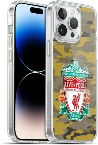 Vista 186 de Head Case Designs Funda de gel con licencia oficial del Liverpool Football Club Away Colourways Crest Camou [protección de grado militar] compatible