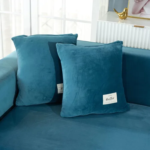 Vista 4 de MIFXIN Funda elástica de terciopelo para sofá, 1 pieza, funda de elastano para sillón, protector de muebles para sala de estar, decoración del hogar