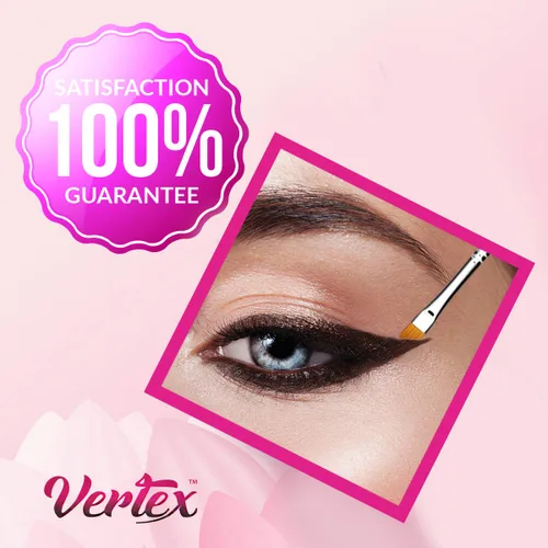 Vista 7 de Juego de brochas delineadoras de ojos en ángulo fino – para aplicador de delineador de gel líquido, plantillas dobladas, lápiz fino, sacapuntas