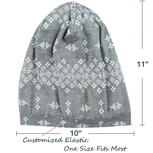 Vista 22 de Alnorm - Gorro con forro de satén y suave banda elástica para hombres y mujeres, talla única Se ajusta a la mayoría