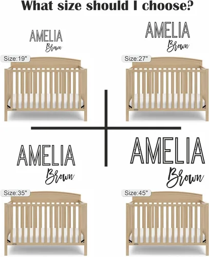 Vista 4 de Letreros de Primer y Segundo Nombre para Guardería Letreros de Nombre de Madera para Cuarto de Niños Letrero de Nombre Personalizado