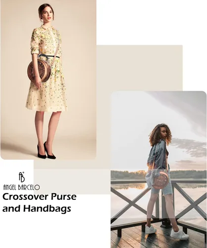 Vista 7 de Angel Barcelo Bolso cruzado y bolsos para mujer, bolso de hombro de moda para mujer