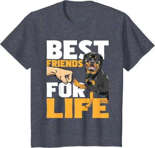 Vista 37 de Best Friends for Life - Rottweiler Animal Dog Lover Breeder T-Shirt