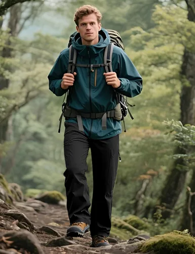 Vista 7 de NOUKOW Pantalones de senderismo para hombre, de secado rápido, ligeros, impermeables, elásticos, 6 bolsillos con cremallera y cinturón