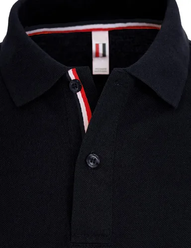Vista 4 de Polo de manga corta para hombre, polo clásico de piqué