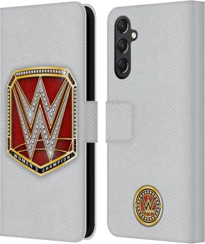 Vista 160 de Head Case Designs Officially Licensed WWE Cruiserweight Champion Title Belts Leather Wallet Case Compatible with Samsung Galaxy A07 4G Campeón