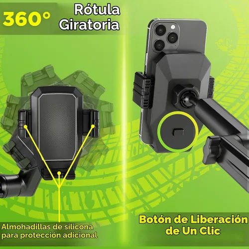 Vista 3 de Soporte de teléfono celular para camioneta, para conductores de camiones, ventosa resistente + almohadilla de salpicadero, soporte de iPhone