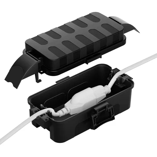 Vista 40 de IP55 Pequeña caja eléctrica al aire libre impermeable, para regleta Inner 5.9 x 3.2 x 1.8inch, Extension Cord Cover with Detachable Awning Covers