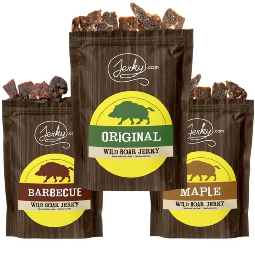 Vista 28 de Jerky 's Exotic Teriyaki Venison Jerky - Bocadillos de carne de caza salvaje, aperitivos exóticos, ricos en proteínas, totalmente naturales, sin