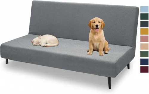 Vista 15 de XINEAGE - Funda elástica para futón y sofá cama, tamaño matrimonial, color Beige