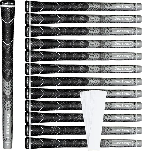 Vista 21 de Geoleap Golf Grips Set of 13- Grips with Tapes and Grips with All Repair Kits for Choice,Hybrid Golf Club Grips All Weather Contral, High Feedback &