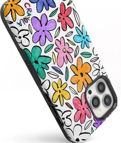 Vista 3 de Casely Funda para iPhone 13 Pro Fuera de las líneas Marcador Crayola Diseño protector audaz Compatible con MagSafe
