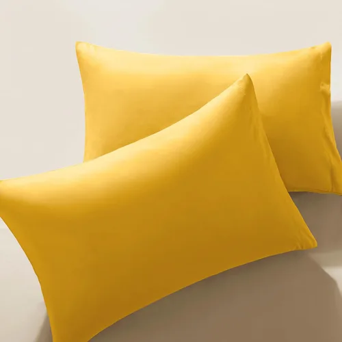 Vista 12 de MILVOWOC - Fundas de almohada de microfibra cepillada, naranja quemado, 20 x 26 pulgadas Juego de 2 piezas, cierre de sobre antideslizante