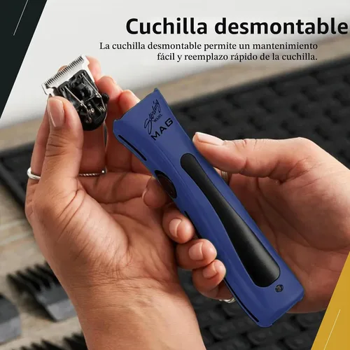 Vista 5 de Wahl Professional Sterling Mag - Batería de iones de litio con motor giratorio inalámbrico Azul medianoche