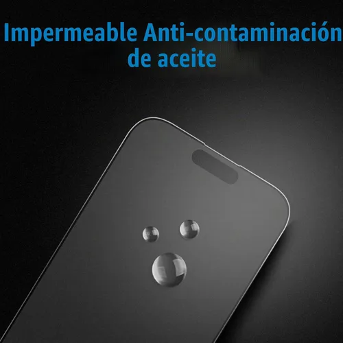 Vista 5 de Mothca - Protector de pantalla de vidrio mate para iPhone 14 Pro, antideslumbramiento y antihuellas, vidrio templado transparente, compatible