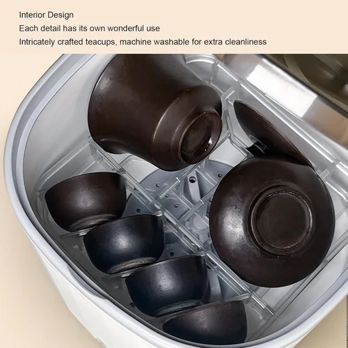 Vista 3 de Lavavajillas portátil, 360° direccional 4L 5V USB mini lavavajillas, lavavajillas de encimera para platos, frutas y verduras, lavavajillas