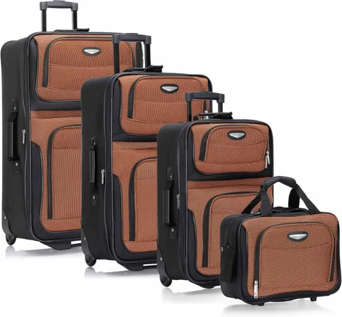 Vista 67 de Travel Select Amsterdam - Equipaje vertical y expansible con ruedas, marino