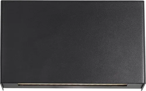Vista 3 de WAC Lighting dweLED, aplique de pared LED Blok de 12 pulgadas 2700 K en negro