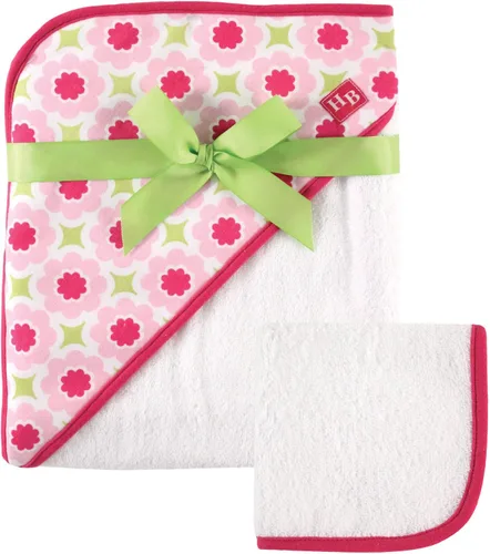 Vista 6 de Hudson Baby Toalla y toallita unisex con capucha de algodón para bebé, Woodland, talla única Bosque