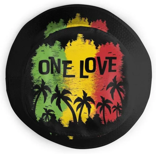 Vista 4 de 1 Love Music Reggae Rasta - Gorro unisex para verano, viajes, playa, sombrero, para exteriores, 1 Love Music Reggae Rasta, talla única