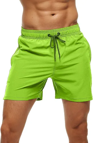 Vista 2 de Traje de baño para hombre, para gimnasio, atletismo, entrenamiento, correr, deportes, golf, descanso, ropa casual de verano y playa