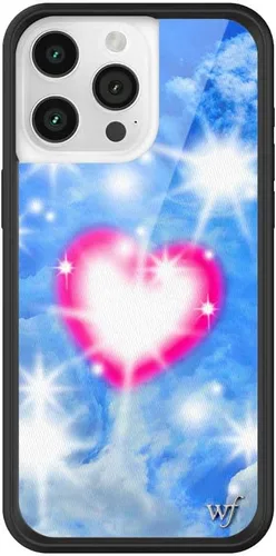 Vista 70 de Wildflower Cases - Funda Surf's Up, Compatible con Apple iPhone 15 Pro Max Moderno, Rojo, Morado, Floral, Verano, Playa - Parachoques Protector
