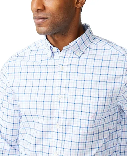 Vista 4 de Nautica - Camisa clásica para hombre, manga larga, con botones y elástica