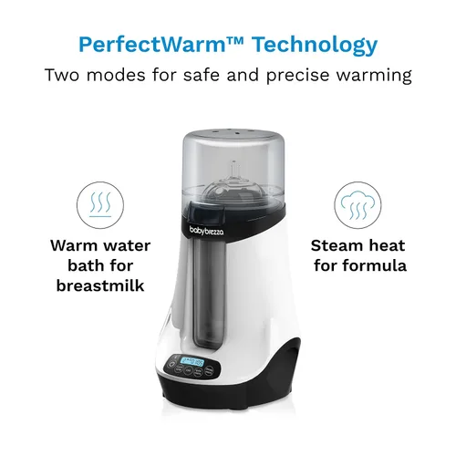 Vista 2 de Baby Brezza Calentador Inteligente de Biberones, Calentador de Leche Materna + Descongelador – Aplicación Gratuita - Diferentes Temperaturas