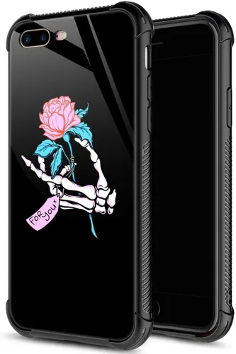 Vista 22 de ZHEGAILIAN Funda para iPhone 7/8 Plus, protección de grado militar, esquinas a prueba de golpes, funda antiarañazos para iPhone 7/8 Plus, girasol