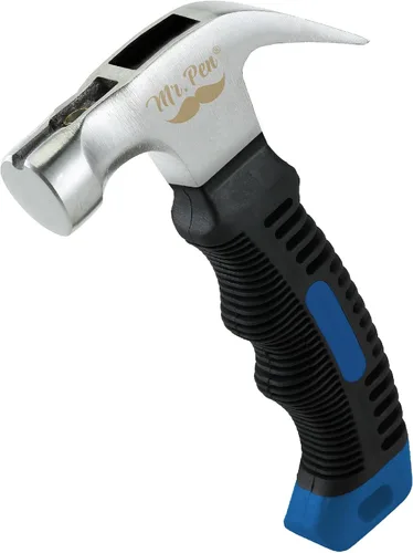 Vista 18 de Mr. Pen - Martillo de camping de 8 onzas color marrón - Martillo de uñas, pequeño y ancho, con punta de clavo, magnético, pequeño martillo de uñas