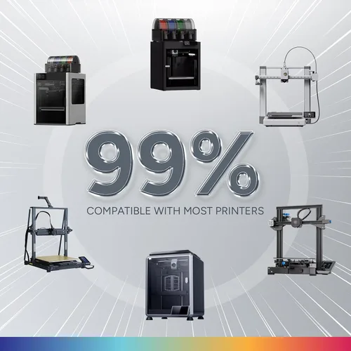 Vista 7 de OVERTURE - Filamento PETG de 1/16 de pulgada (1.75 mm) para impresora 3D y FDM, bien enrollado, duradero, carrete de 4.4 libras, dureza firme