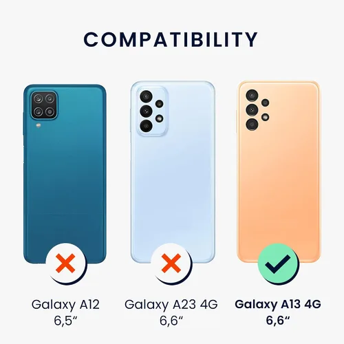 Vista 6 de kwmobile Funda compatible con Samsung Galaxy A13 4G - Funda delgada de silicona TPU - Acabado suave al tacto - Amarillo radiante